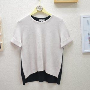 Madewell Two Tone Wool Short Sleeve Box Sw…